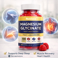 Gummies de glycinate de magnésium à marque privée 400 mg – Absorption rapide, soutien sommeil, musculaire et cardiaque – Complément alimentaire – Fabricant OEM