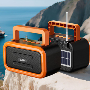 Haut-parleur solaire portable d'extérieur avec subwoofer, radio domestique de haute qualité, mini-enceinte pour voiture - Product Image 1