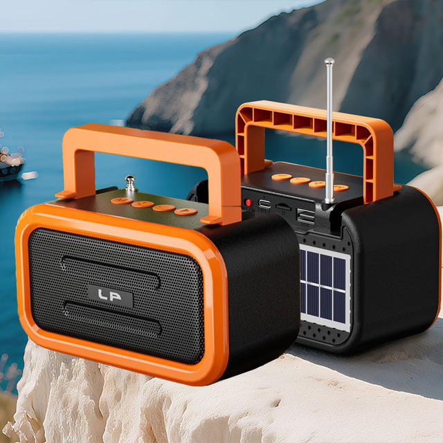 Solar Powered Speaker Subwoofer Outdoor Portable Car Mounted High-quality Home Radio Mini Speaker