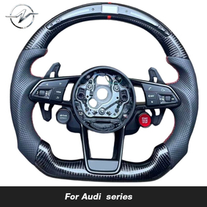 Volante de Fibra de Carbono de Lujo Personalizado de 3/4 Radios con Botón de Arranque para Audi B8.5 S4/S5/RS5/RS6/Q5/Q7/A3/S3/A4/A5/A6/Q3 - Product Image 2