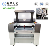 Machine de gravure laser industrielle CO2 60W80W100W 7050, découpeuse laser pour bois, acrylique, plastique, cuir