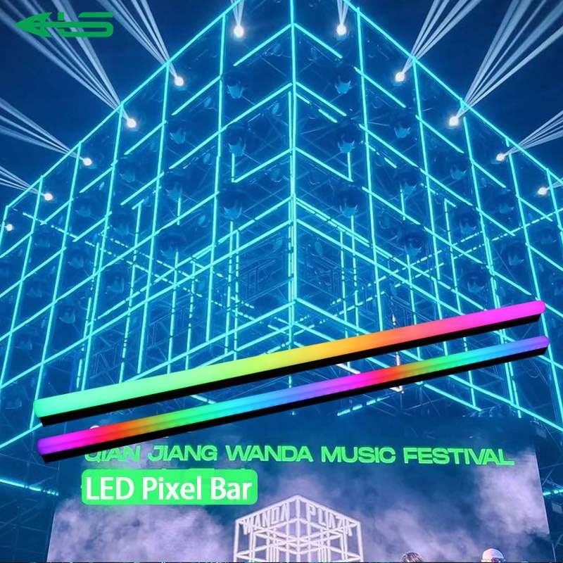 ODM DMX512 Pixel LED Bar RGB RGBW 24/12/36V Programmable Pixel Artnet SIP&DMX LED Pixel Bar for Stage Lights