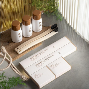 Ensemble d'articles de toilette d'hôtel biodégradables de luxe 5 étoiles, écologiques, jetables, légers, avec logo personnalisé, bienfaits hydratants - Product Image 2