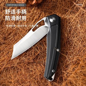 Cuchillo Plegable Portátil para Acampar, Hacer Senderismo y Viajar, con Mango G10, Cuchillo para Frutas, Afilado y Portátil - Product Image 3