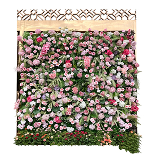 Muro de Flores de Hortensia Rosa, Perfecto para el Festival de Primavera, Fiestas de Pascua y Decoración de Fondo para Cuartos de Juegos Infantiles - Product Image 5
