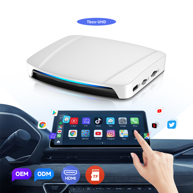Android Auto USB Radio Tbox UHD Carplay Dongle Wireless Adapter with Plastic Material 13 Ai Box Wireless Carplay Dongle