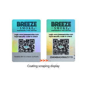 Etiquetas de código QR de seguridad a prueba de agua, pegatina holográfica para rascar con holograma, pegatinas de código QR - Product Image 4