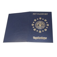 Impression de brochures personnalisées bon marché en papier offset et en carton, certificat de santé pour animaux de compagnie, passeport pour chat, chien, animal de compagnie
