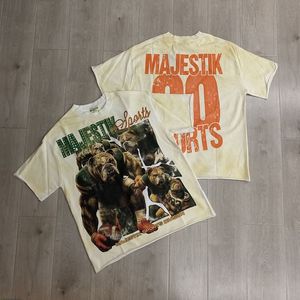 <span class=keywords><strong>T</strong></span>-shirt da uomo oversize divertente con stampa grafica '<span class=keywords><strong>I</strong></span> <span class=keywords><strong>Am</strong></span> Fighting My Demons' con hamster - Streetwear vintage in cotone 220g - Product Image 4