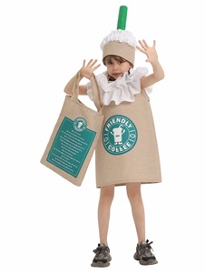 Conjunto de Disfraces de Barista y Taza de Café para Niños, Tema de Golosinas Festivas, Atuendo de 2 Piezas para Fiesta de Halloween - Product Image 3