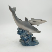 Poly résine mignon dauphin statue souvenir touristique boîte à bijoux boîte de rangement souvenir et cadeau accessoires pour la maison