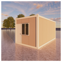 Maison conteneur préfabriquée modulaire de luxe de 20 pieds en vente chaude petite maison utilisée à des fins résidentielles