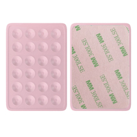 Support de téléphone portable adhésif en silicone Design B avec ventouse pour Android, support mains libres à forte adhérence, portable, couleur personnalisable