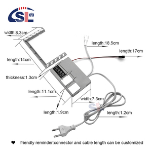 Sl 12W/24W/36W mini đơn/ba màu với thời gian và nhiệt độ hiển thị điều khiển thông minh LED cảm biến cảm ứng chuyển đổi 110v-240vac - Product Image 4