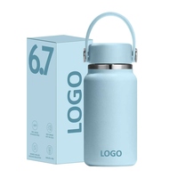 Bouteille d'eau portable isotherme sous vide en acier inoxydable de 7 oz pour enfants, idéale pour le sport et les activités de plein air, personnalisable avec logo, vente en gros