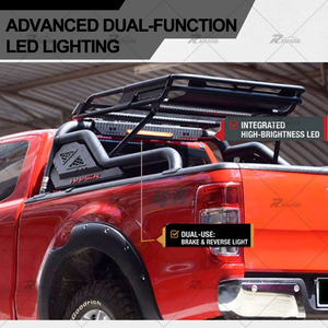<span class=keywords><strong>Barre</strong></span> <span class=keywords><strong>de</strong></span> protection universelle en acier HM avec panier porte-bagages pour Ranger, Hilux Revo Rocco Vigo, Dmax 4x4 - Accessoires auto - Product Image 5