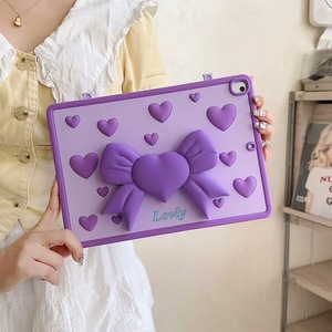Phim Hoạt Hình Bow Bướm Đứng Silicone Trường Hợp Máy Tính Bảng Cho iPad Không Khí Pro 10 Gen 5 6 10. 9 Inch Hoa <span class=keywords><strong>Panda</strong></span> Bìa Chủ 2025 Mặt Thứ - Product Image 4