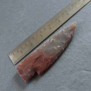 Pointe de flèche en agate indienne faite à la main, 6 pouces, en forme de couteau, imitation antique, objet de collection artistique, mascotte, pour la chasse et le tir à l'arc - Product Image 1