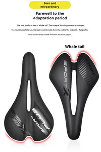Coussin de selle en PVC épaissi avec mousse à mémoire de forme, matériau en gel à rebond lent et ventilation pour vélo de route et VTT - Product Image 4