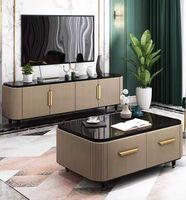 Meuble Tv au sol de haute qualité, meuble de salon, meuble Tv, Table en pierre italienne de luxe, Marbre, meuble Tv moderne, hôtel