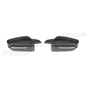 Cubierta de Espejo Retrovisor de Fibra de Carbono Real para BMW Serie 3 4 5 7 8 G20 G21 G28 G22 G11 G30 G38 Estilo M4/M5, Reemplazo de la Tapa del Espejo - Product Image 2