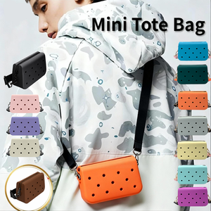 Durable EVA Men's Mini Tote Bag for Clog Charms Outdoor Sports Style Waterproof Small Shoulder Tote for Beach Hiking Gym Use Bag