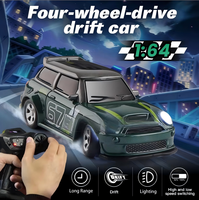 Mini voiture de drift à quatre roues motrices 1/64, voiture télécommandée électrique haute vitesse pour enfants, jouets Roblox pour enfants