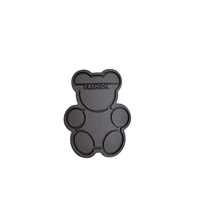 Étiquette en caoutchouc PVC souple en forme d'ours personnalisée, patch logo 3D pour vêtements d'enfants, sacs et accessoires de mode