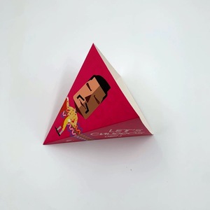 Cônes en papier pour beignets personnalisés porte-crêpe boîte d'emballage en papier cône kraft résistant à l'huile porte-boîte à crêpe chaude boîte d'emballage pour <span class=keywords><strong>crêperie</strong></span> - Product Image 3