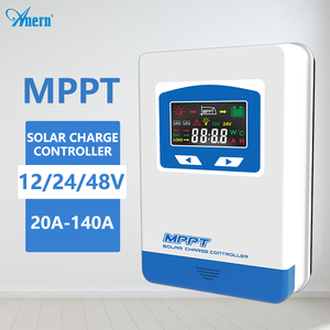 Contrôleur <span class=keywords><strong>de</strong></span> <span class=keywords><strong>charge</strong></span> <span class=keywords><strong>solaire</strong></span> <span class=keywords><strong>MPPT</strong></span> Anern 12V/24V/48V 20A-140A avec écran LCD Protection IP21 Garantie <span class=keywords><strong>de</strong></span> 2 ans - Product Image 1