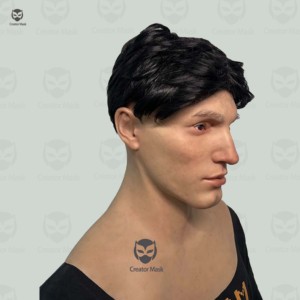 Masque en silicone réaliste de haute qualité, fait main, pour homme, masques de fête, masques de mascarade, <span class=keywords><strong>Halloween</strong></span>, cosplay, Noël, respirant, réutilisable, film - Product Image 3