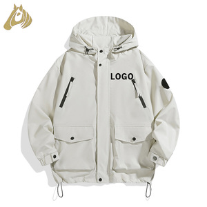 Servizio OEM Giacca da Uomo Casual alla Moda Bianca con Zip Comoda e Leggera per l'Uso Quotidiano - Product Image 1