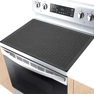 Eco-Life 28 "X20" Protecteur de couvercle de cuisinière en Silicone pour cuisinière électrique Table de cuisson à induction Tapis de protection en Silicone