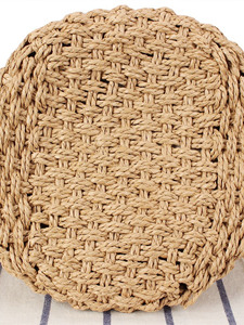 Bolsa de Praia de Palha Trançada Feminina, Bolsa Redonda de Moda 2026, Atacado de Fábrica - Product Image 5