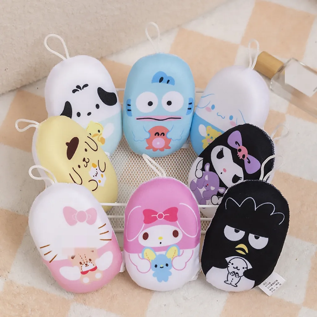 Ruunjoy Nieuwkomers Sanrio Badballen Kuromi Mijn Melodie Hello Kt Schattige Zachte Body Bad Mesh Badproducten Sanrio Douchebal