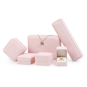 Fabrika özel logo yüzük mücevherat hediye schquality kutusu takı ambalaj kutusu kalite PU deri ile - Product Image 2