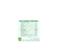 Suppléments de superaliments de marque privée OEM ODM Gommes à l'herbe d'orge pour adultes Dosage sous forme de bonbons gommeux