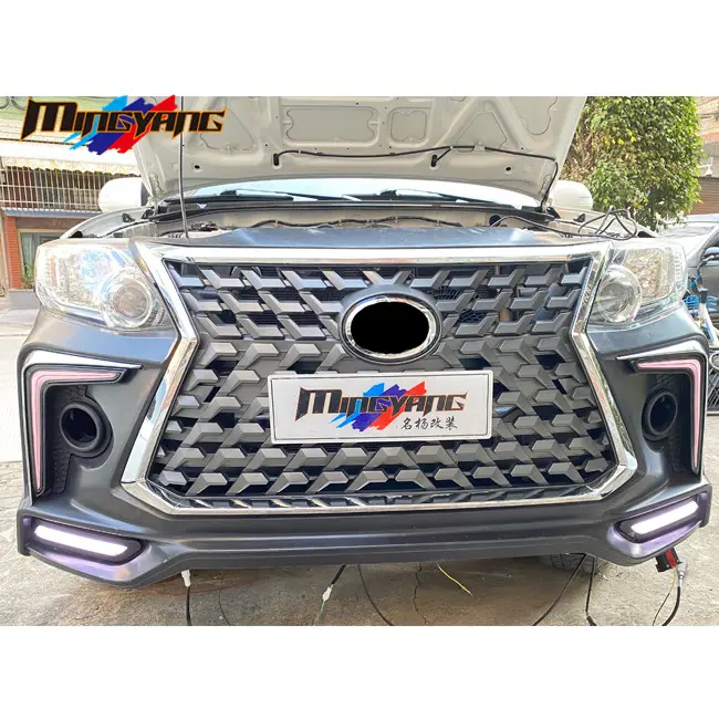 High quality car bumpers tuning for Lexus GX design bodykit body kit accessories for Toyota Fortuner 2012-2015 up to lexus