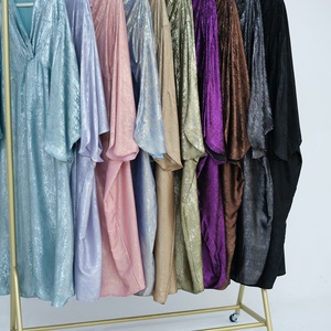 Nuovo Abito da Sera Elegante in Tessuto Lucido a Forma di Abaya, Taglie Forti, da Donna, per Feste - Product Image 6