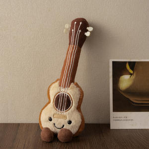 Vendita diretta della fabbrica carino morbido simulazione Mini chitarra peluche per bambini regali musicali Oem giocattolo per chitarra per bambini - Product Image 2