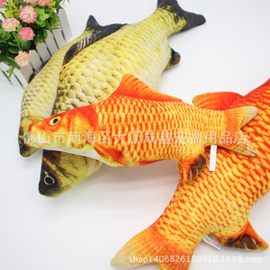 Juguete de Pescado con Catnip, Diseño de Carpa Crucian y Pez Dorado, Juguete Interactivo para Masticar, Antiaburrimiento para Mascotas, Tamaños Pequeño, Mediano y Grande - Product Image 4