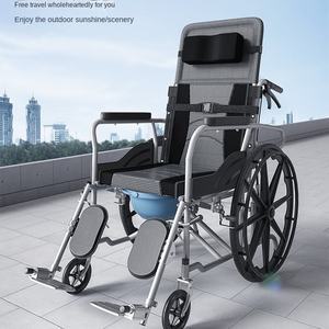 Sedia a rotelle per donne incinte anziane leggere pieghevoli disabili portatili certificate CE senza installazione - Product Image 3