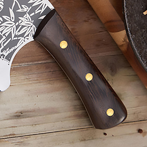 Couteau de chef chinois fait à la main de 7.5 "-Couteau à découper la viande à motif tigre avec manche en bois - Product Image 3