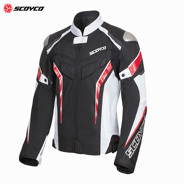 SCOYCO Men's Womens  Casual Textile Riding Motorcycle Motorbike Armor Padded Jacket