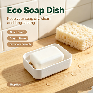 Vente en gros de porte-<span class=keywords><strong>savon</strong></span> en bambou écologique personnalisé avec logo, avec plateau de drainage et couvercle, pour la salle de bain, la <span class=keywords><strong>douche</strong></span>, le camping - Product Image 2