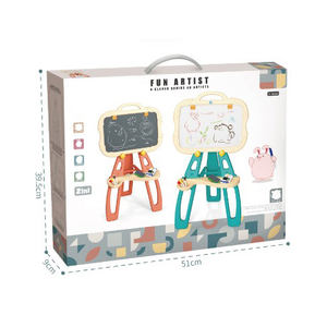 2025 Kinderen Nieuwe Educatieve Dubbelzijdige Kleur Tekentafel Speelgoed 2 In 1 Uitwisbaar Cartoon Opvouwbaar Schrijfbord - Product Image 6