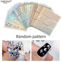 Art Nail Stamping Pochoirs Laser 3D Transfert Nail Stickers Papier Conception 3D Image Guide Modèle