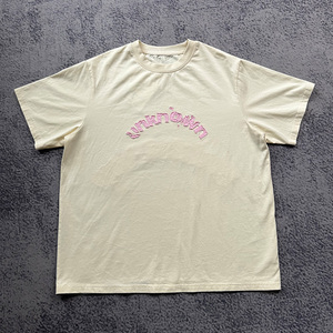 Camiseta cuadrada bordada personalizada para hombre 100% algodón estilo callejero informal 300G tejido de punto peso patrón sólido Serigrafía - Product Image 1