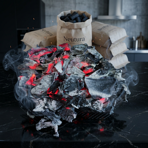 Neutura <b>Coconut</b> <b>Shell</b> Charcoal Lump High Heat Low Moisture BBQ Fuel From Jakarta Raya - Product Image 4