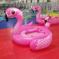 Flotteur de piscine gonflable géant personnalisé pour 6 personnes, flamant rose, île flottante pour fête, flotteur d'eau, bateau canard